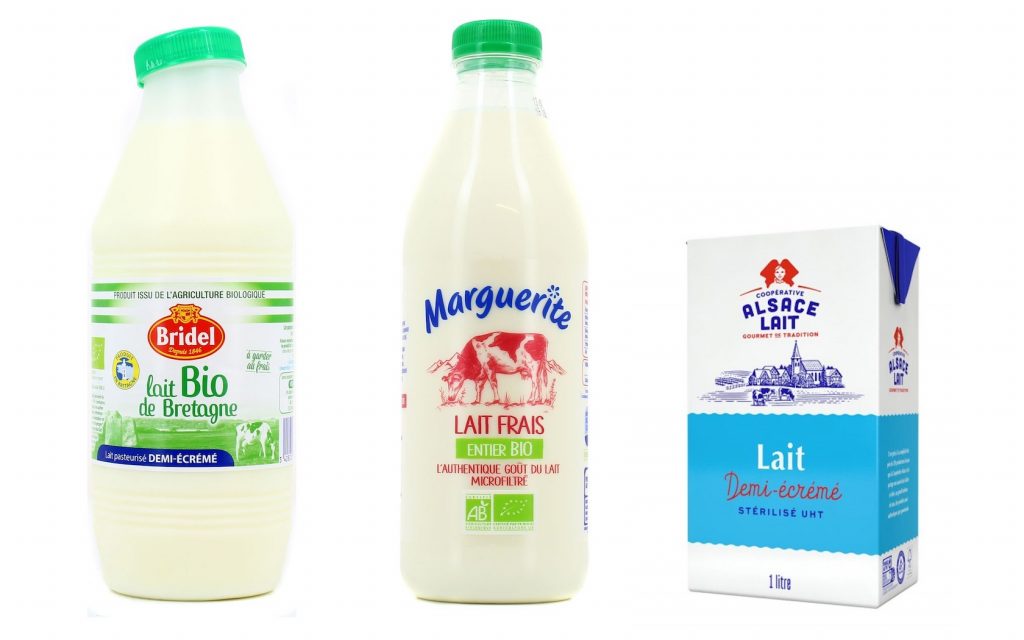 Bouteilles de lait