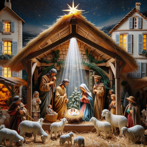 Crèche De Noël Traditionnelle En Résine - 12 Figurines Sculptées à La Main - Décoration De Table Fête Religieuse - 3