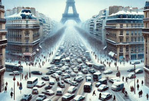 Chaos Paris neige