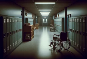 Lycée Bretagne, élève nain, accident chaise, fauteuil roulant