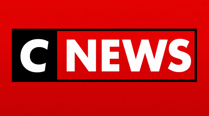 Logo d’une chaîne d’information en continu sur fond rouge, symbole d’un média télévisé dédié à l’actualité et au débat public.