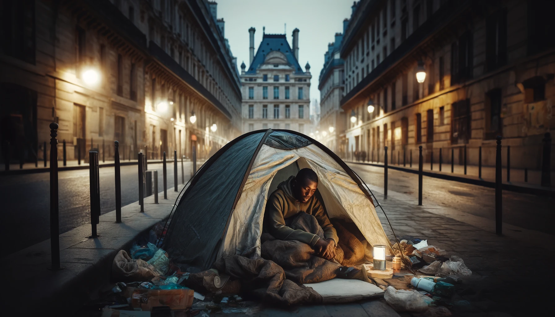Migrants Paris, Sans-abri