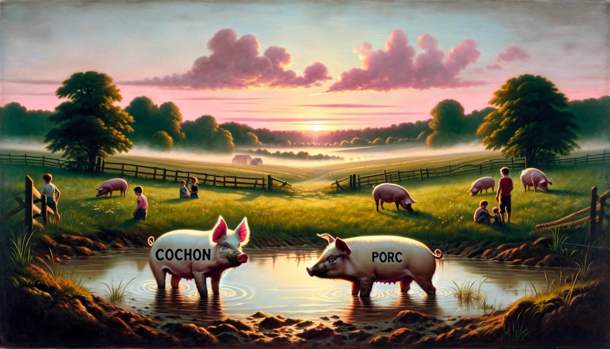 différence cochon porc