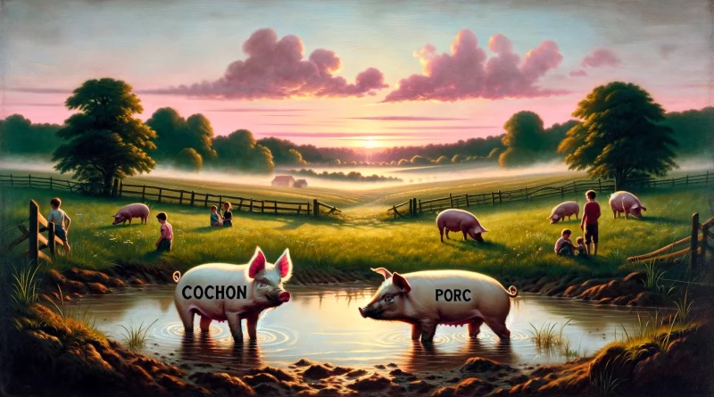 différence cochon porc