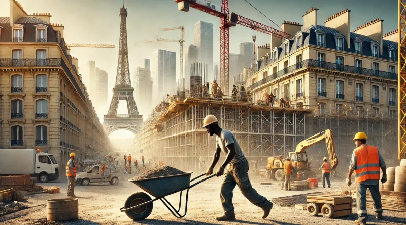 immigrés en France, métiers des immigrés, ouvriers du bâtiment