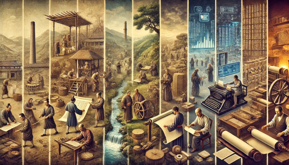 invention du papier