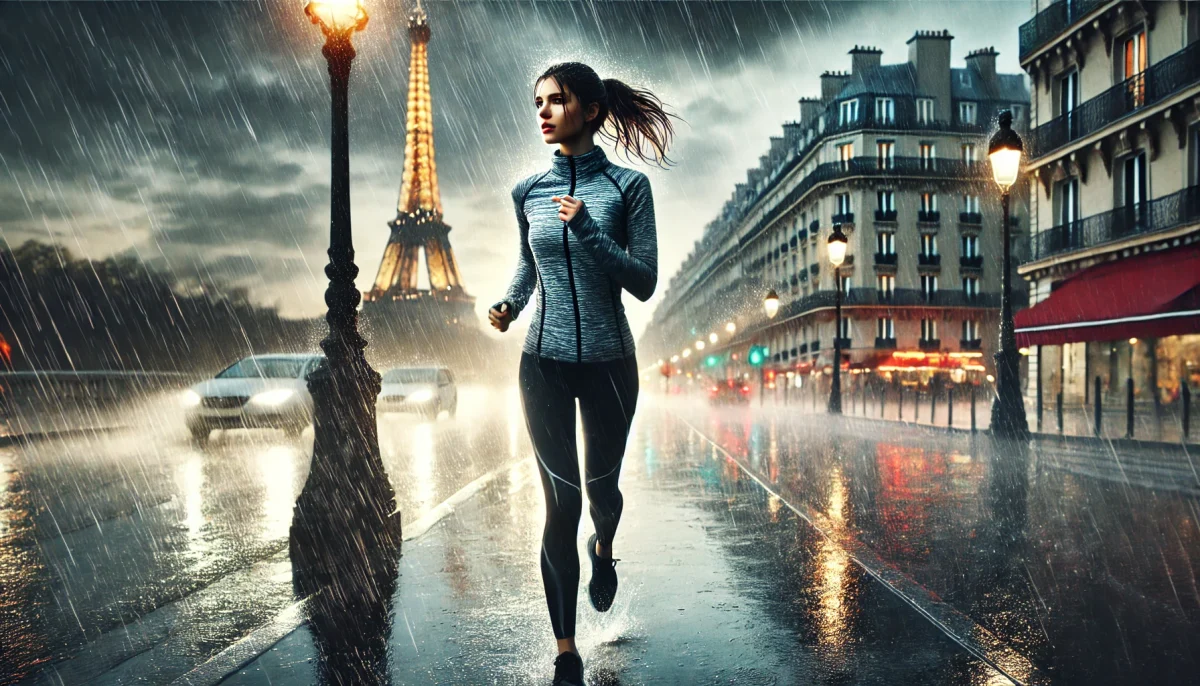 sport sous la pluie