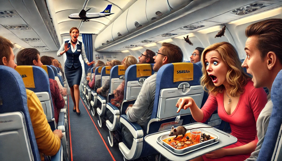 souris en avion