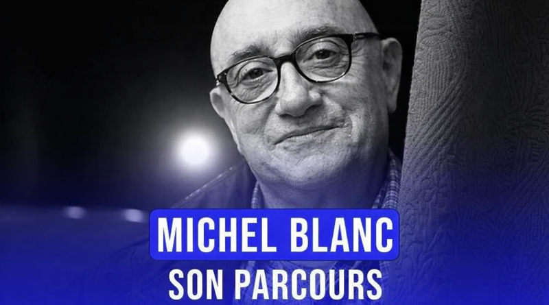 Portrait en noir et blanc d’un acteur français âgé, regard expressif derrière des lunettes rondes, ambiance sobre et intimiste.