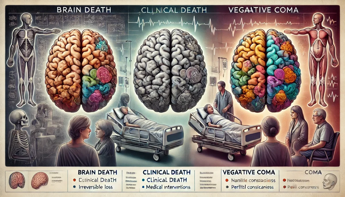 Mort cérébrale, mort clinique et coma végétatif : Quelles sont les différences ?