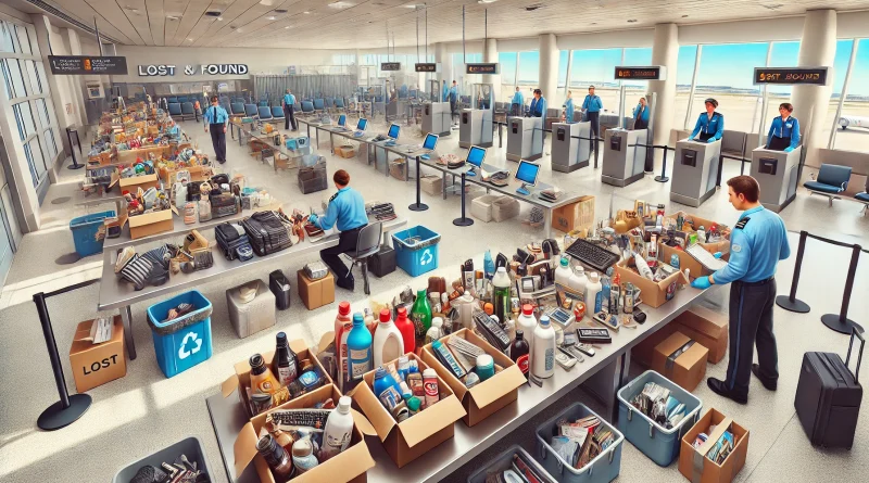 objets confisqués aéroport