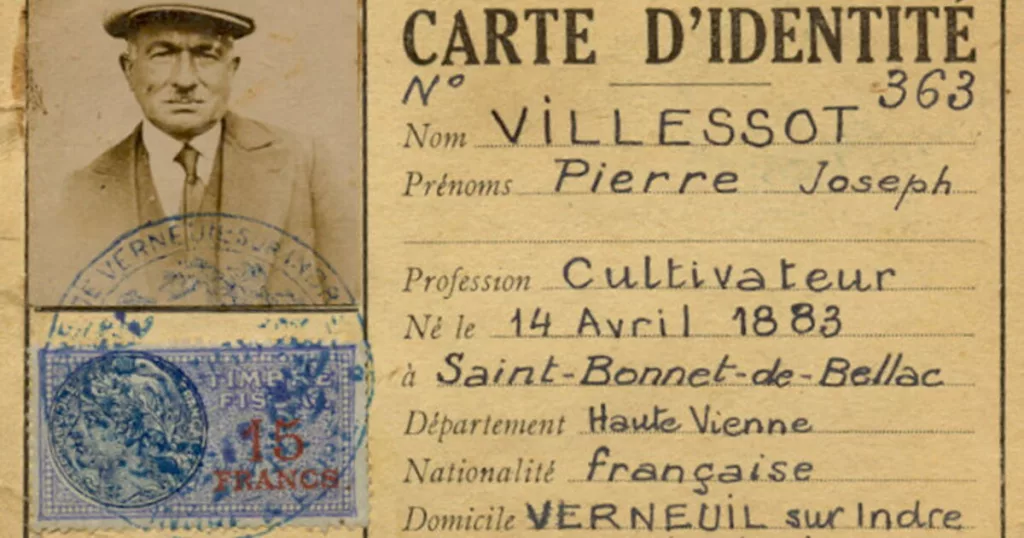 histoire carte d'identité