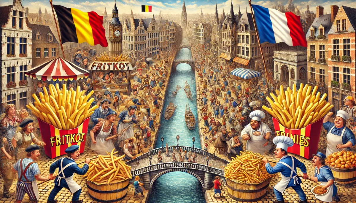 invention des frites