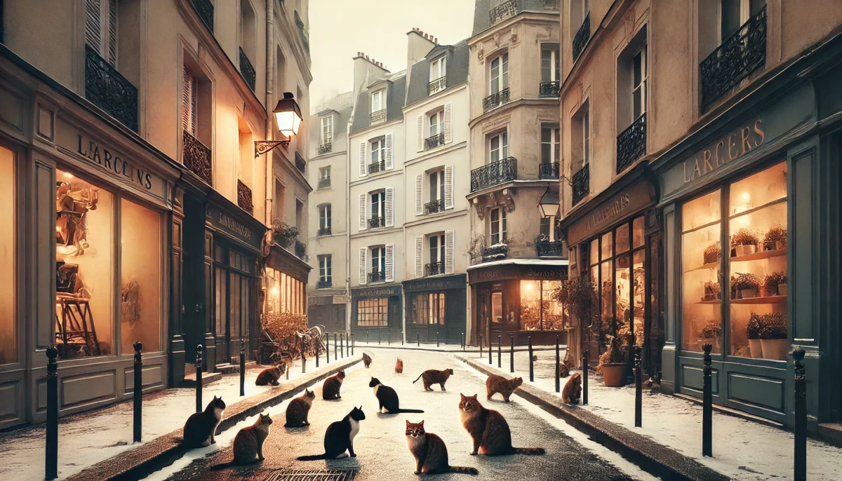 chats errants hiver