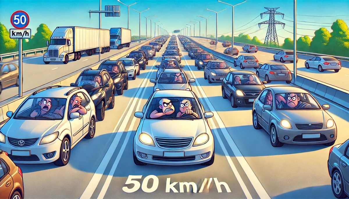 excès de lenteur, code de la route