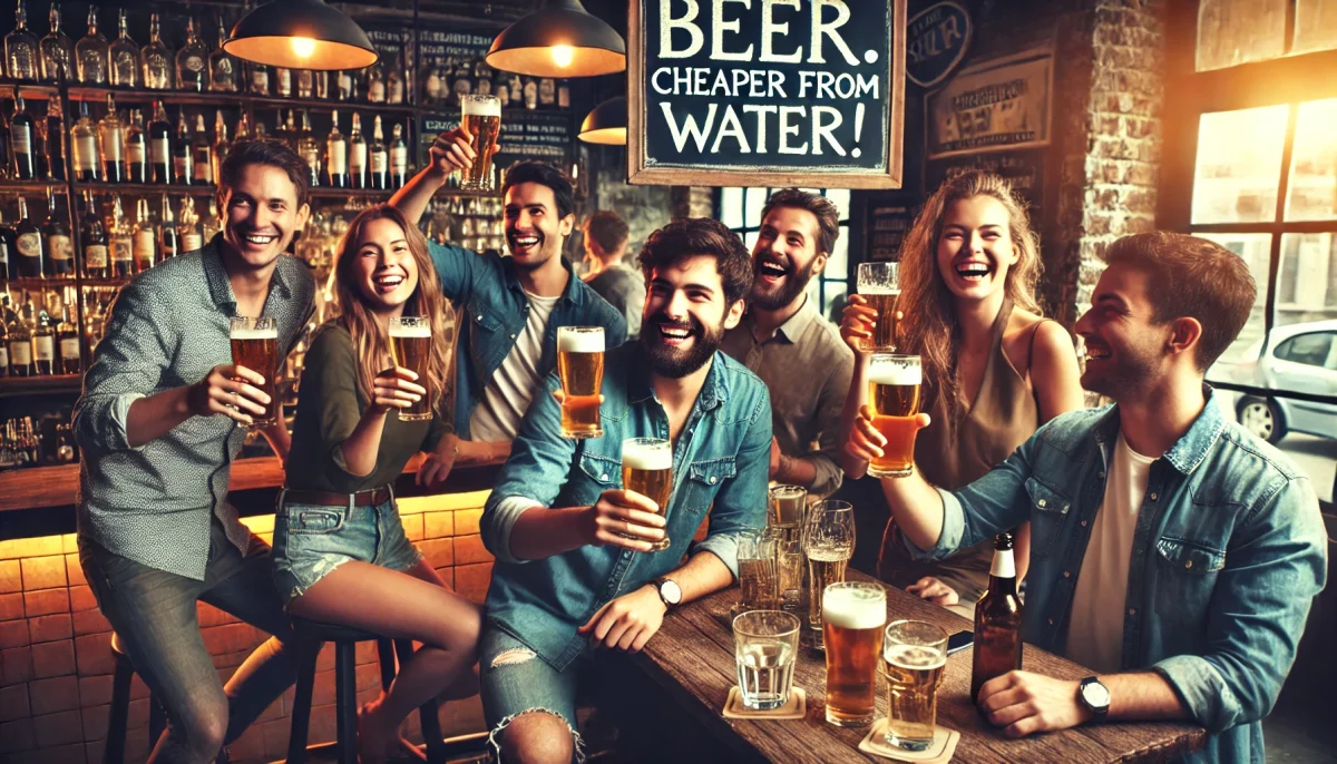 bière moins chère que l’eau
