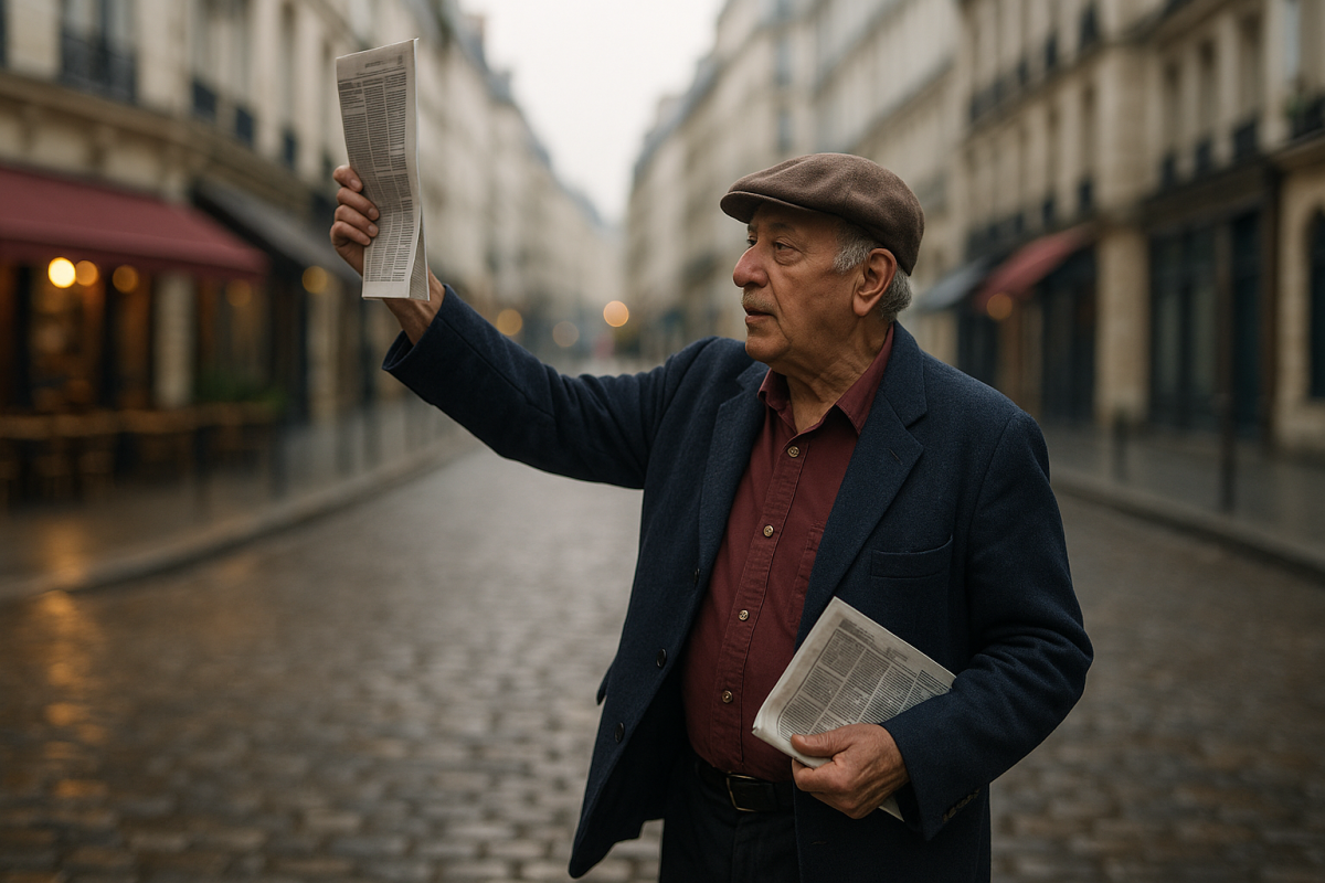 Histoire inspirante : comment Ali Akbar, simple crieur de journaux, est devenu un symbole vivant de l’âme parisienne et un futur chevalier du Mérite.