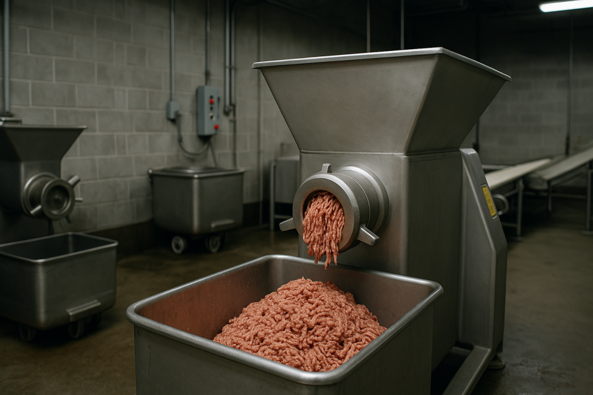 Un hachoir à viande se déclenche pendant le nettoyage : accident mortel dans une usine de Californie, les autorités enquêtent.