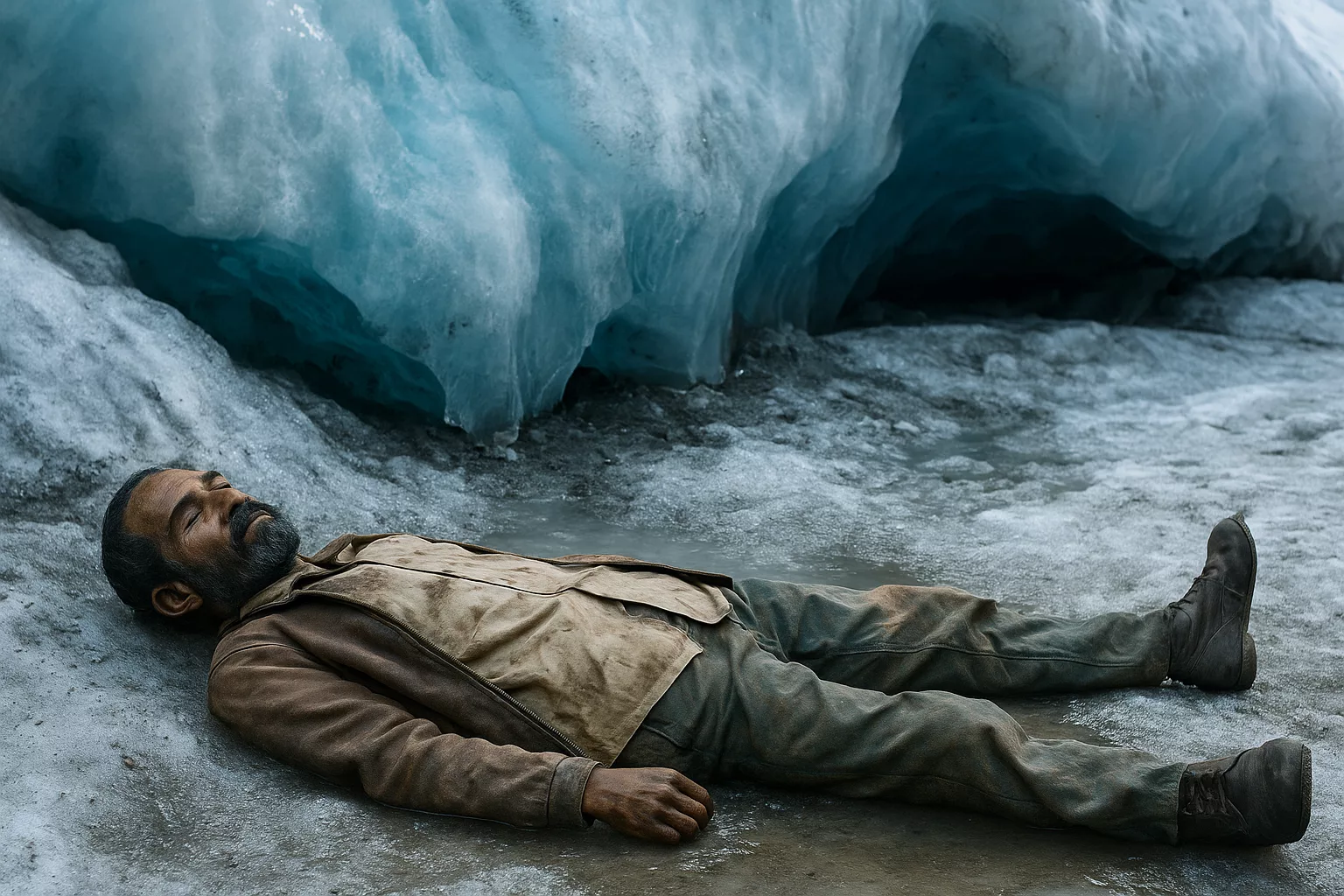 La Provence raconte comment le glacier Lady Meadows a gardé le corps de Naseeruddin intact pendant 28 ans.