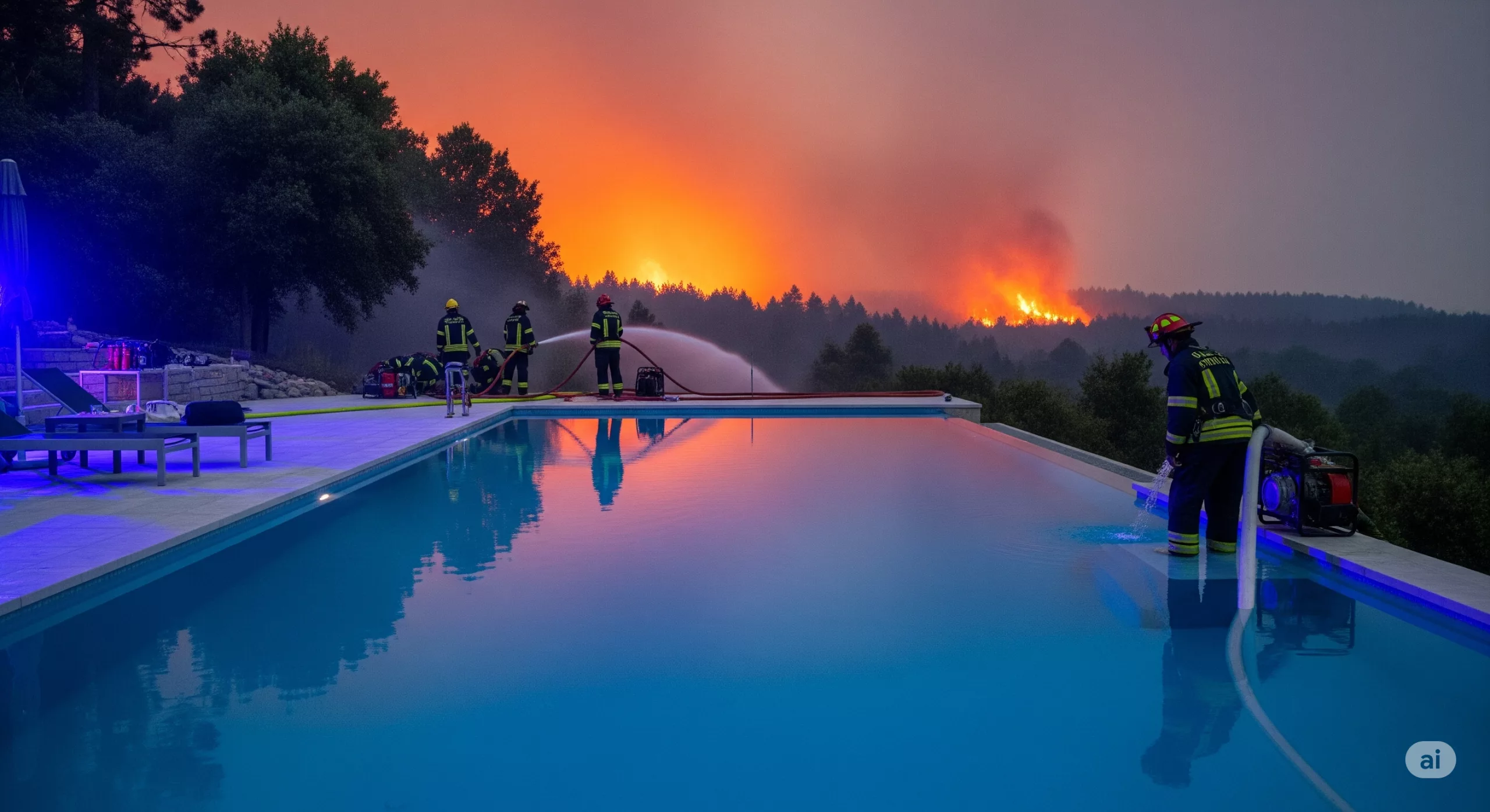 « L’utilisation de la piscine privée par les pompiers est possible, mais uniquement si une convention municipale est signée ou en cas de réquisition par les forces de l’ordre ».