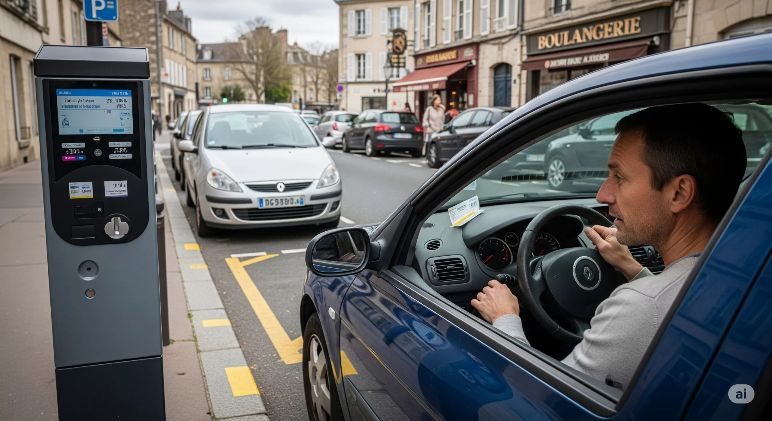 Loi et stationnement : rester assis au volant sur une place payante peut vous coûter cher. Voici les règles.