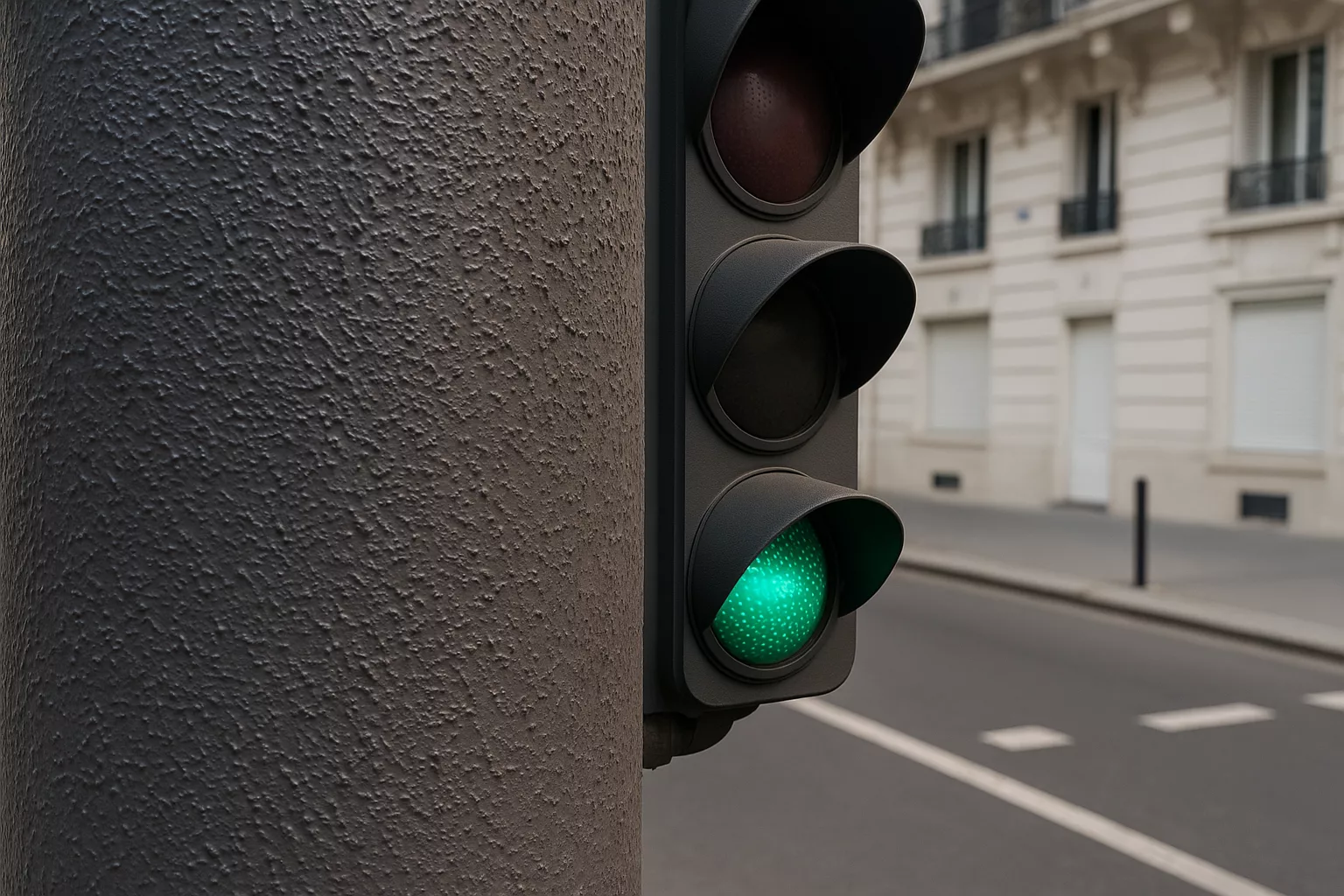 Cette peinture étrange sur les feux tricolores parisiens n’a rien d’un hasard. Voici pourquoi.