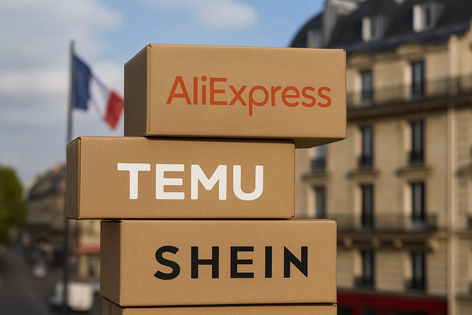 Le gouvernement veut taxer à hauteur de 2 € chaque article venu d’un pays hors Union européenne pour rétablir l’équité commerciale.