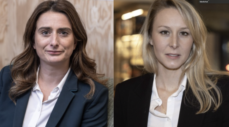 Deux femmes politiques photographiées en portrait, expression sérieuse, illustrant un débat télévisé autour de l’immigration et de l’insécurité en France