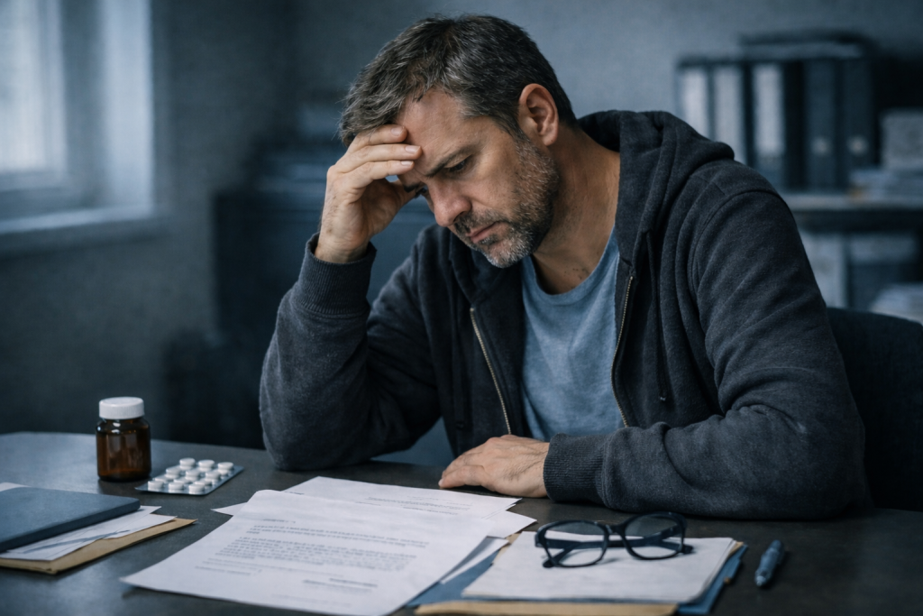 Salarié en arrêt de travail confronté à une procédure de licenciement et à une situation de conflit professionnel