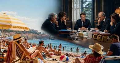 Emmanuel Macron et des membres du gouvernement travaillant sur des mesures budgétaires impopulaires pendant que les Français profitent de leurs vacances d’été