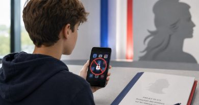 Illustration de la nouvelle loi française interdisant l’accès aux réseaux sociaux aux mineurs de moins de 15 ans à partir de septembre 2026.