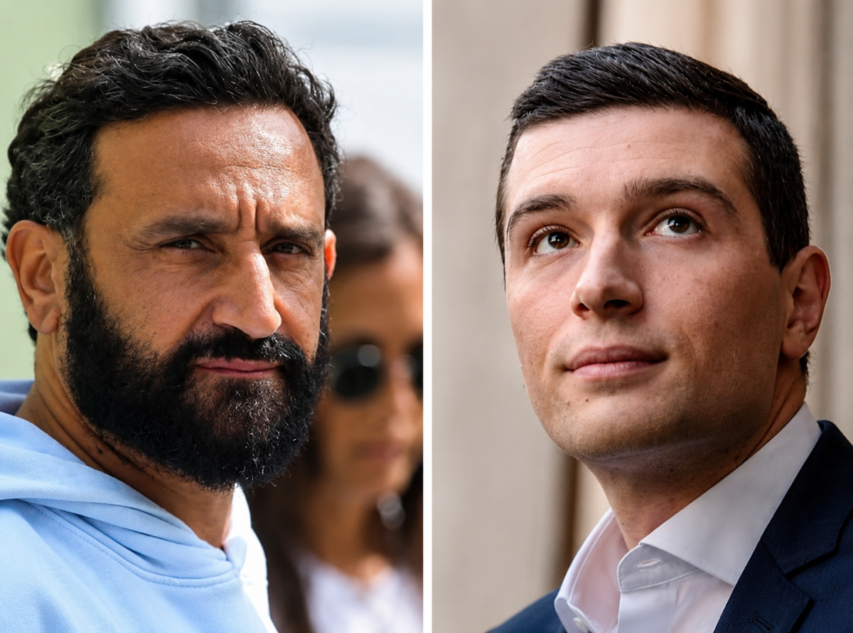 Jordan Bardella et Cyril Hanouna, dont la relation amicale et la proximité suscitent régulièrement des interrogations dans les médias et le monde politique.