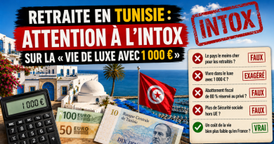 Retraite en Tunisie avec 1 000 euros par mois : fact-checking sur la prétendue vie de luxe, le coût de la vie, la fiscalité et la Sécurité sociale.