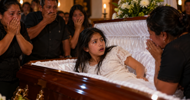 Une adolescente de 15 ans se réveille dans son cercueil au Guatemala, sous les regards stupéfaits de sa famille réunie pour une veillée funèbre. Vêtue d'une robe blanche, la jeune fille se redresse dans un cercueil en bois ouvert, entourée de proches bouleversés, les mains devant la bouche. Reconstitution de l'histoire de Yuleidy Ixcotoyac, présumée morte après un malaise et ayant repris connaissance plusieurs heures plus tard.