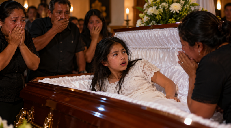 Une adolescente de 15 ans se réveille dans son cercueil au Guatemala, sous les regards stupéfaits de sa famille réunie pour une veillée funèbre. Vêtue d'une robe blanche, la jeune fille se redresse dans un cercueil en bois ouvert, entourée de proches bouleversés, les mains devant la bouche. Reconstitution de l'histoire de Yuleidy Ixcotoyac, présumée morte après un malaise et ayant repris connaissance plusieurs heures plus tard.