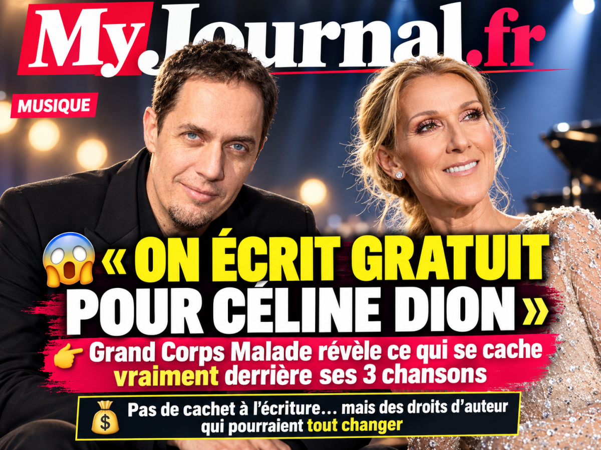 Grand Corps Malade et Céline Dion apparaissent côte à côte sur une Une de MyJournal.fr consacrée aux trois chansons écrites par Grand Corps Malade pour le prochain projet musical de Céline Dion. Le visuel reprend la citation « On écrit gratuit pour Céline Dion » et explique que l’auteur ne reçoit pas de cachet à l’écriture, mais peut être rémunéré ensuite grâce aux droits d’auteur générés par l’exploitation des chansons.